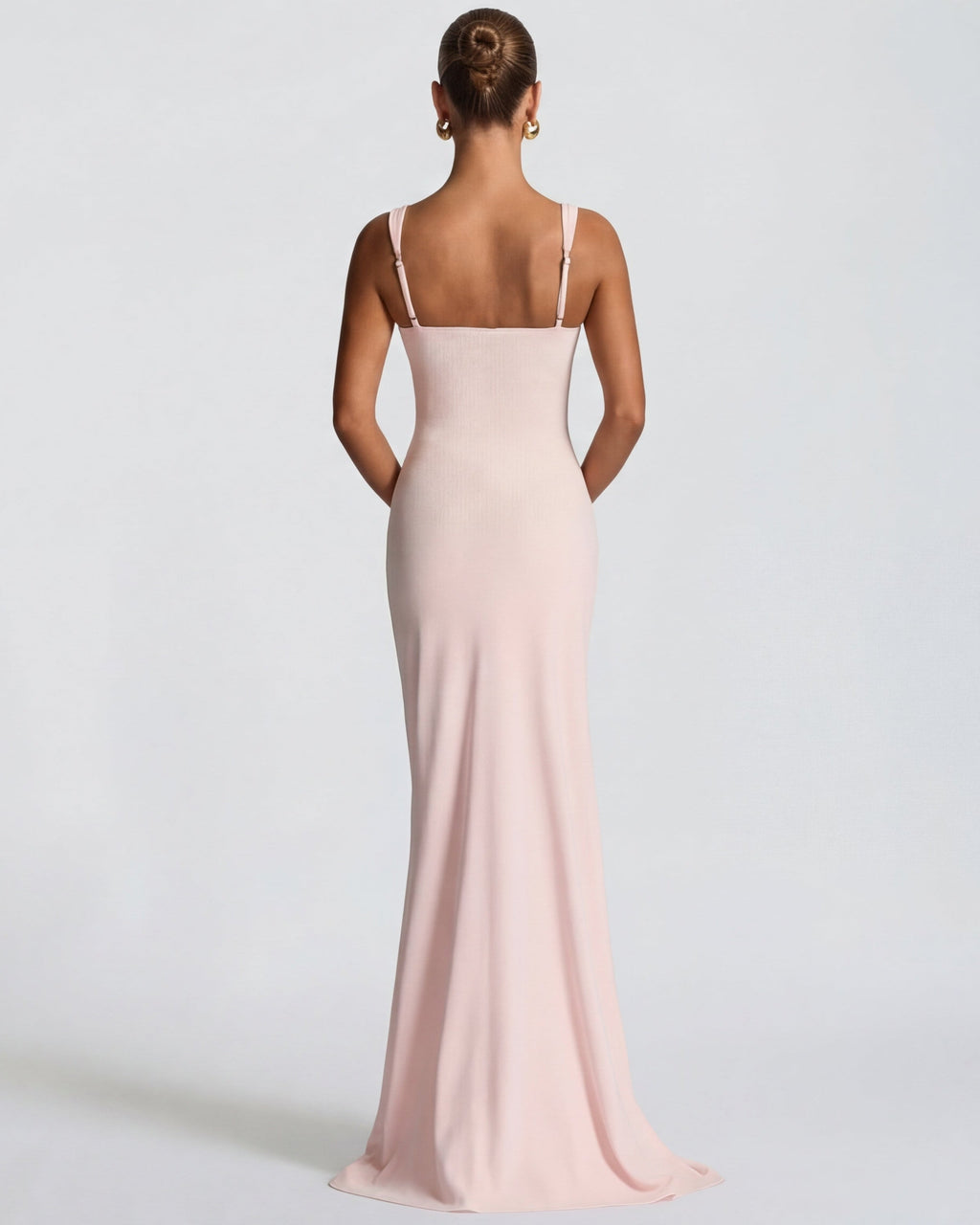 Vestido Longo de Decote Quadrado Verão do Vale