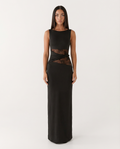 Vestido Longo de Renda Magnólia da Primavera