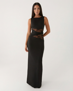 Vestido Longo de Renda Magnólia da Primavera