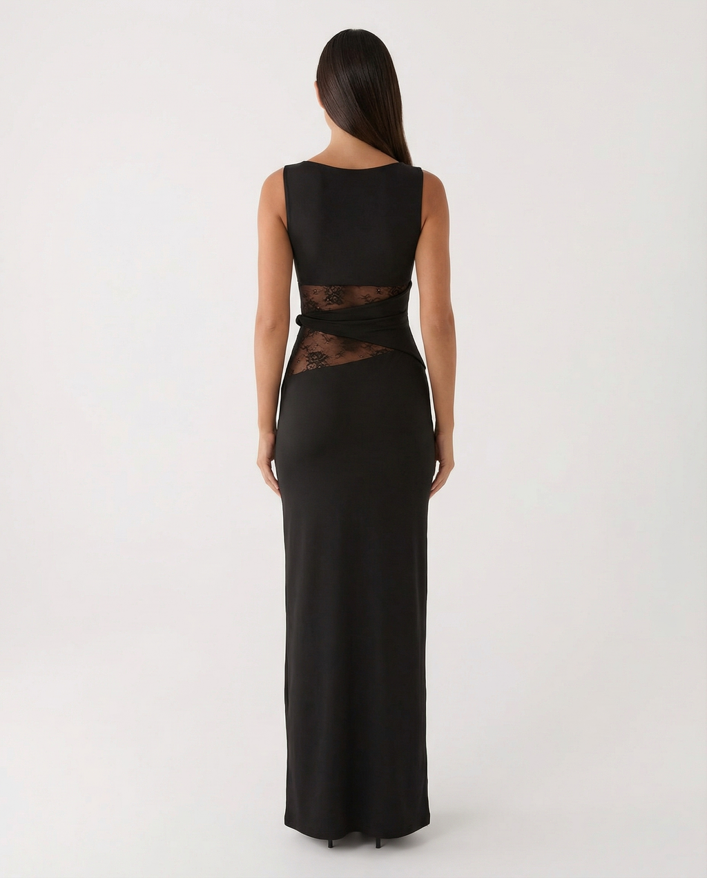 Vestido Longo de Renda Magnólia da Primavera