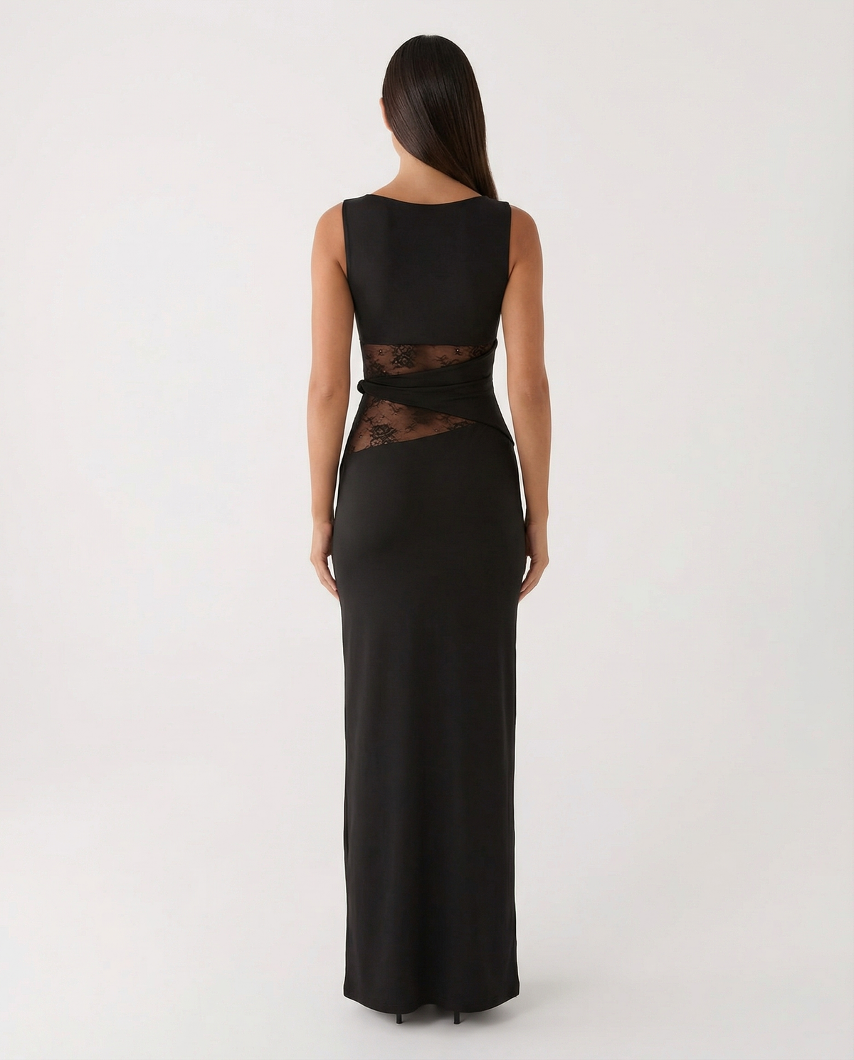 Vestido Longo de Renda Magnólia da Primavera