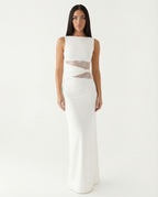 Vestido Longo de Renda Magnólia da Primavera