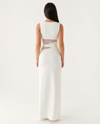 Vestido Longo de Renda Magnólia da Primavera
