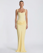 Vestido Longo com Corpete Aurora do Sol