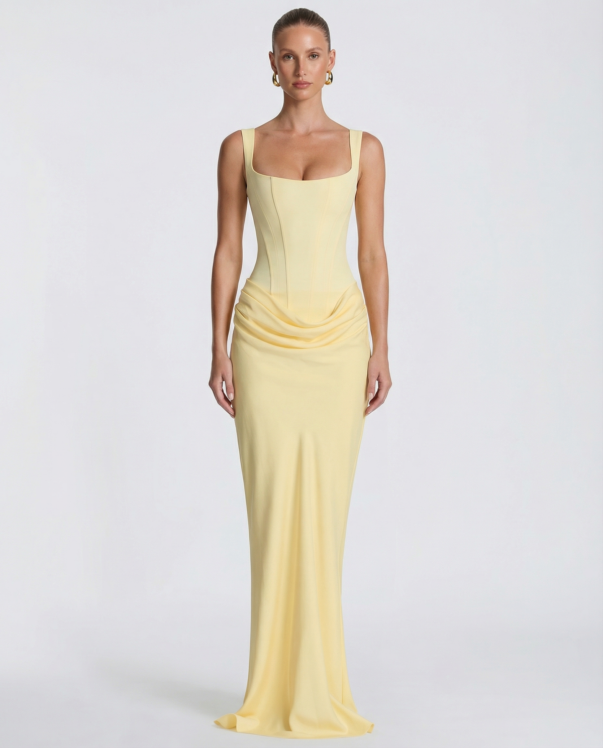 Vestido Longo com Corpete Aurora do Sol