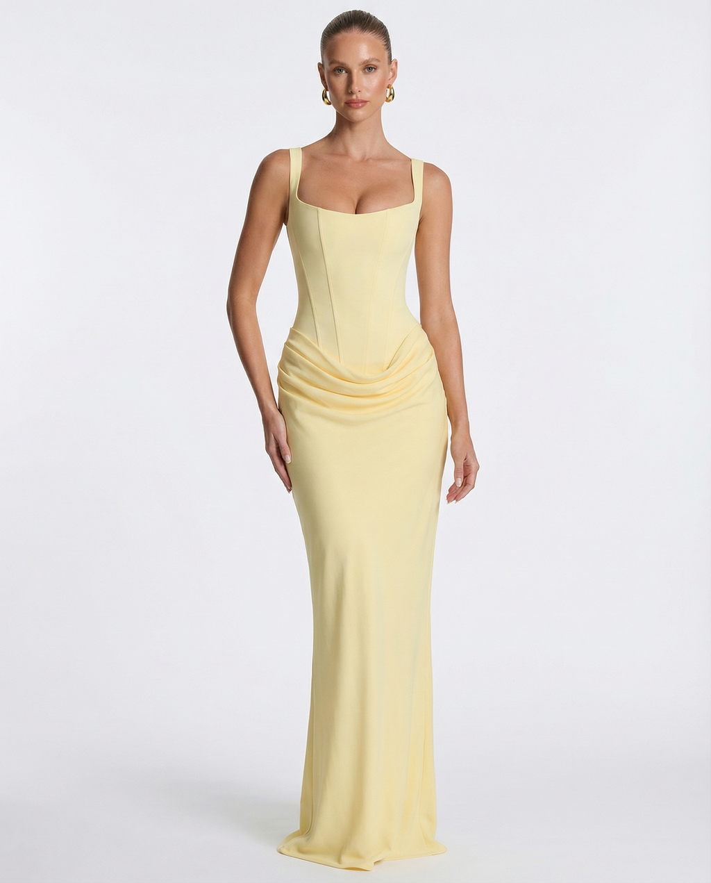Vestido Longo com Corpete Aurora do Sol