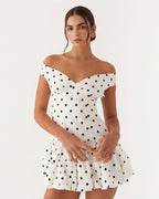 Vestido Curto com Corpete Íris da Primavera