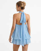 Vestido Curto com Alças ao Pescoço Riviera do Vale
