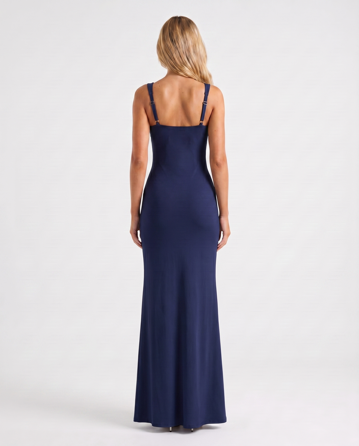 Vestido Longo de Decote Quadrado Verão do Vale