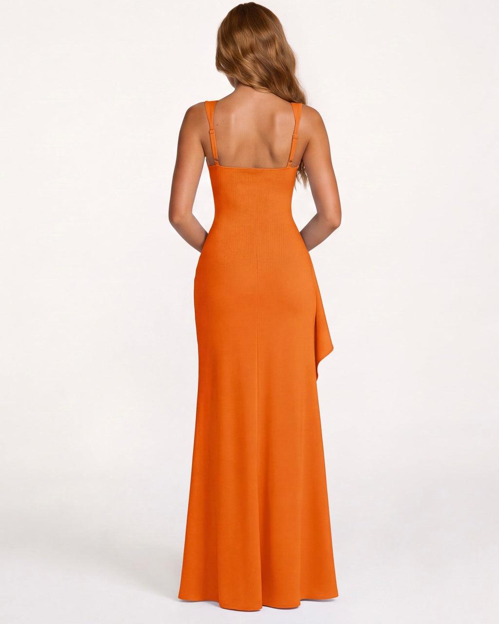 Vestido Longo de Decote Quadrado Verão do Vale