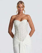 Vestido Longo sem Alças Dália da Primavera