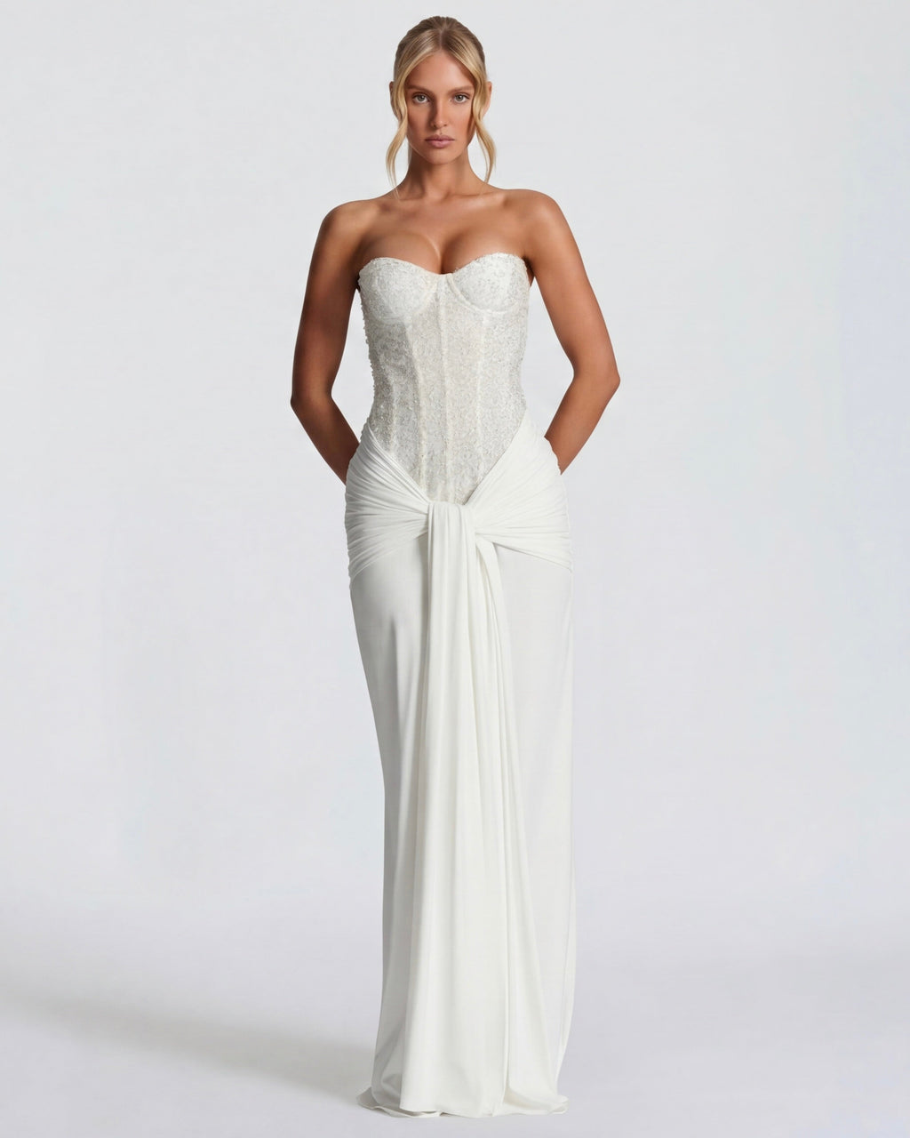 Vestido Longo sem Alças Dália da Primavera