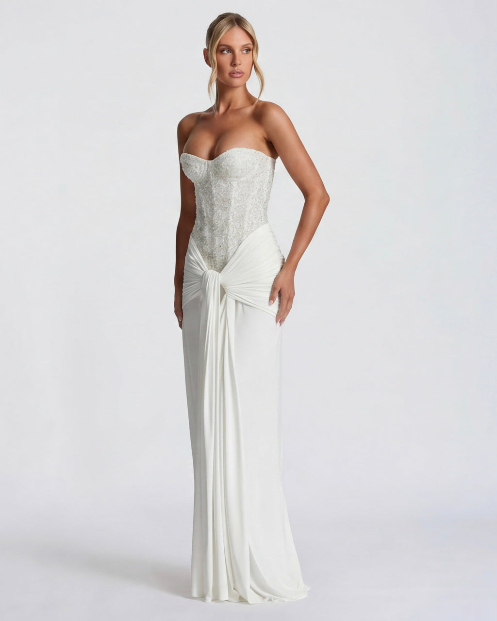 Vestido Longo sem Alças Dália da Primavera