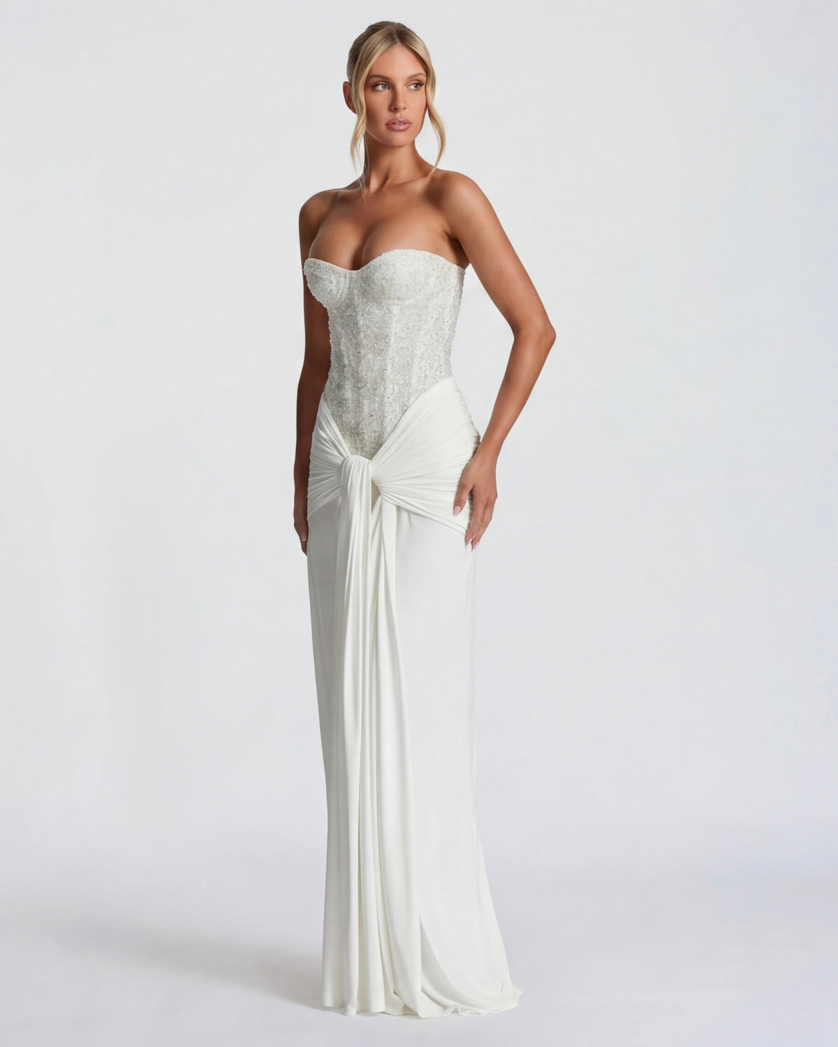 Vestido Longo sem Alças Dália da Primavera