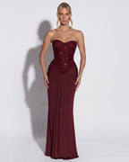 Vestido Longo sem Alças Dália da Primavera