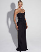 Vestido Longo sem Alças Dália da Primavera