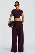 Kirsty Pants - Plum Pants Babyboo Fashion Premium Exclusive Design