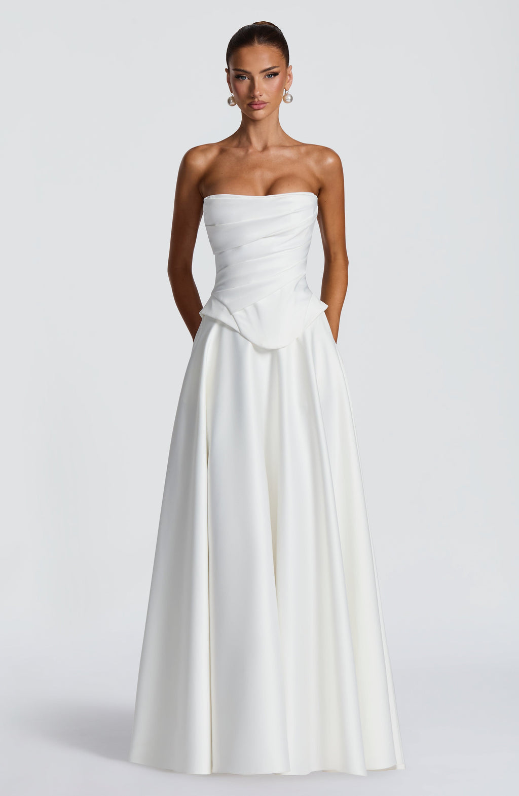 Mira Maxi Skirt - Ivory Skirt Babyboo Fashion Premium Exclusive Design
