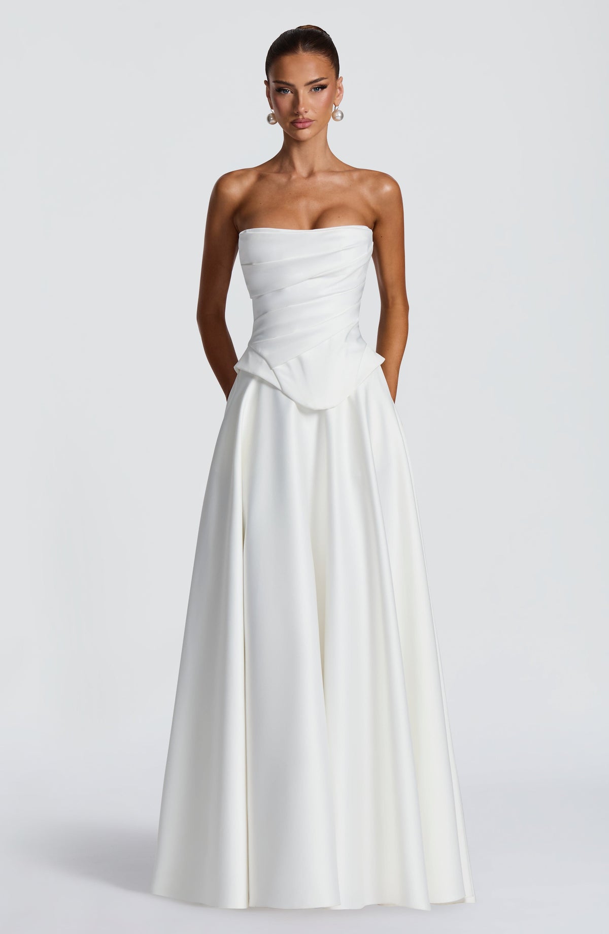 Mira Maxi Skirt - Ivory Skirt Babyboo Fashion Premium Exclusive Design