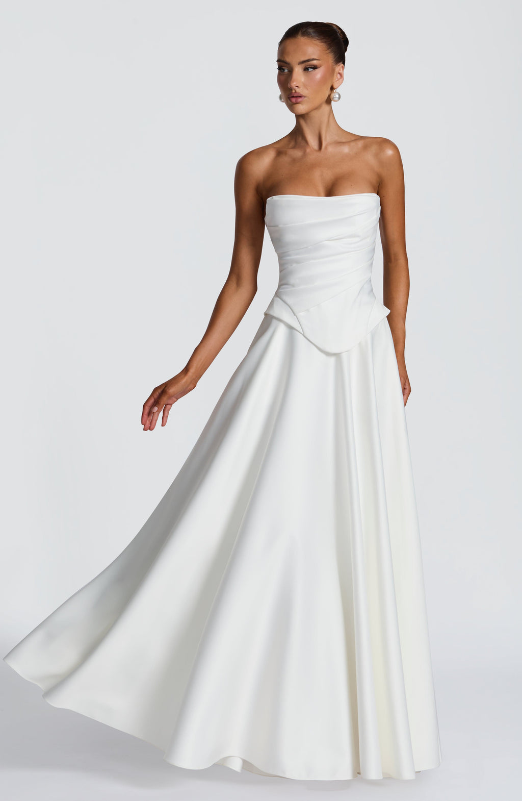 Mira Maxi Skirt - Ivory Skirt Babyboo Fashion Premium Exclusive Design