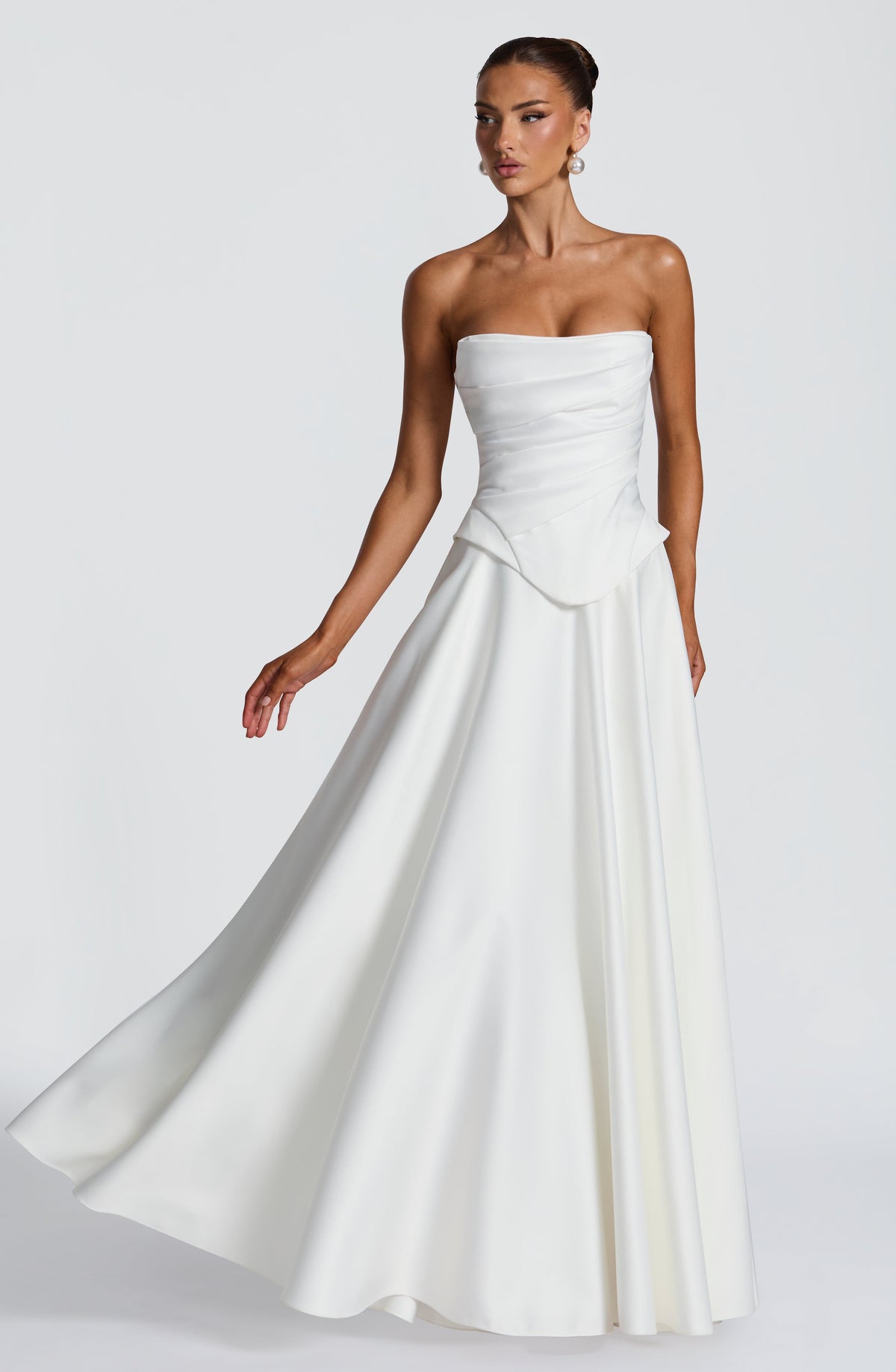 Mira Maxi Skirt - Ivory Skirt Babyboo Fashion Premium Exclusive Design