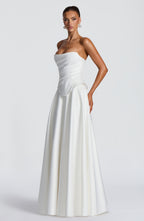 Mira Maxi Skirt - Ivory Skirt Babyboo Fashion Premium Exclusive Design