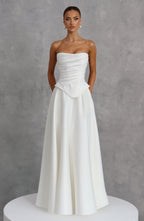 Mira Maxi Skirt - Ivory Skirt Babyboo Fashion Premium Exclusive Design