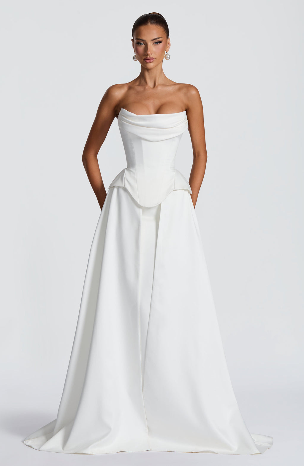 Neri Skirt Train - Ivory Skirt Babyboo Fashion Premium Exclusive Design
