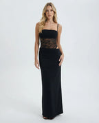 Vestido com Transparência em Renda