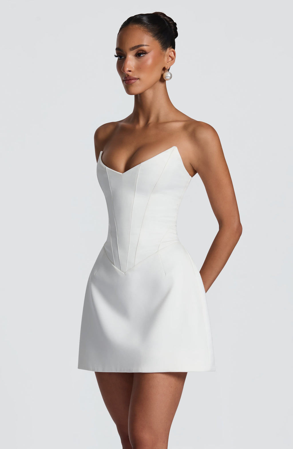 Torin Mini Dress - Ivory Dress Babyboo Fashion Premium Exclusive Design