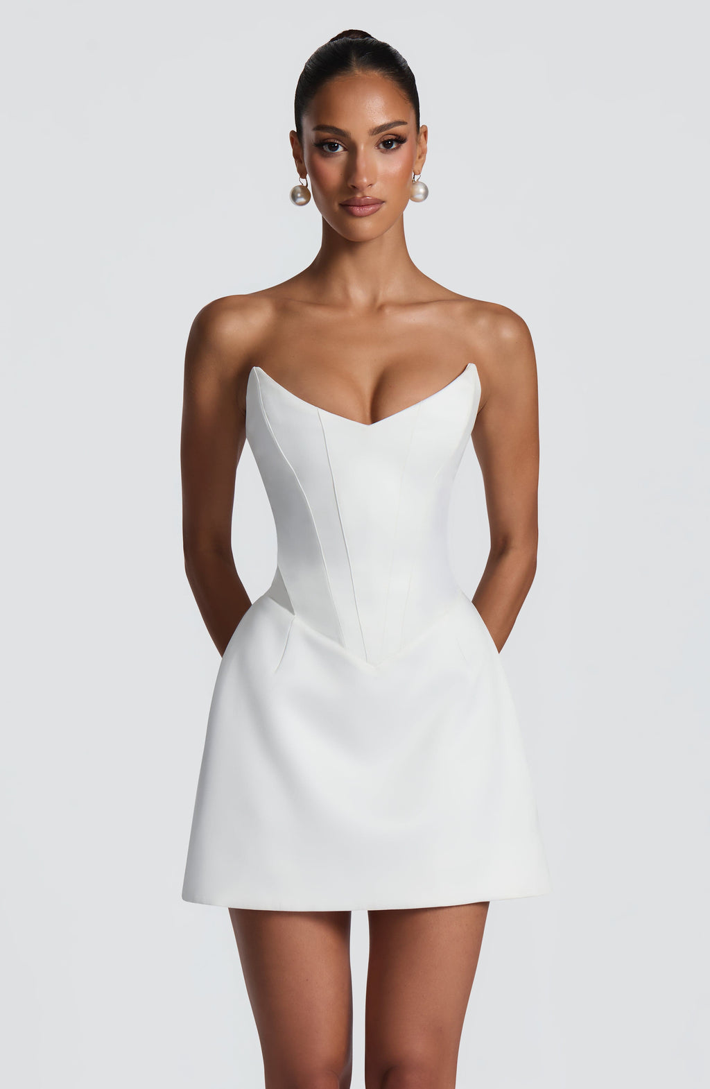 Torin Mini Dress - Ivory Dress Babyboo Fashion Premium Exclusive Design