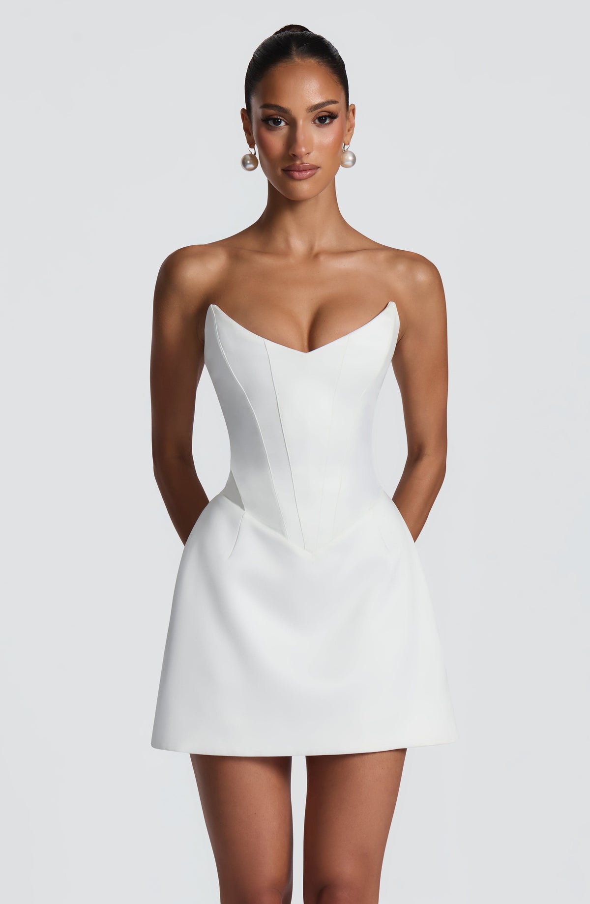 Torin Mini Dress - Ivory Dress Babyboo Fashion Premium Exclusive Design