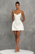 Torin Mini Dress - Ivory Dress Babyboo Fashion Premium Exclusive Design