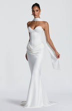 Vaila Gown - Ivory Dress Babyboo Fashion Premium Exclusive Design