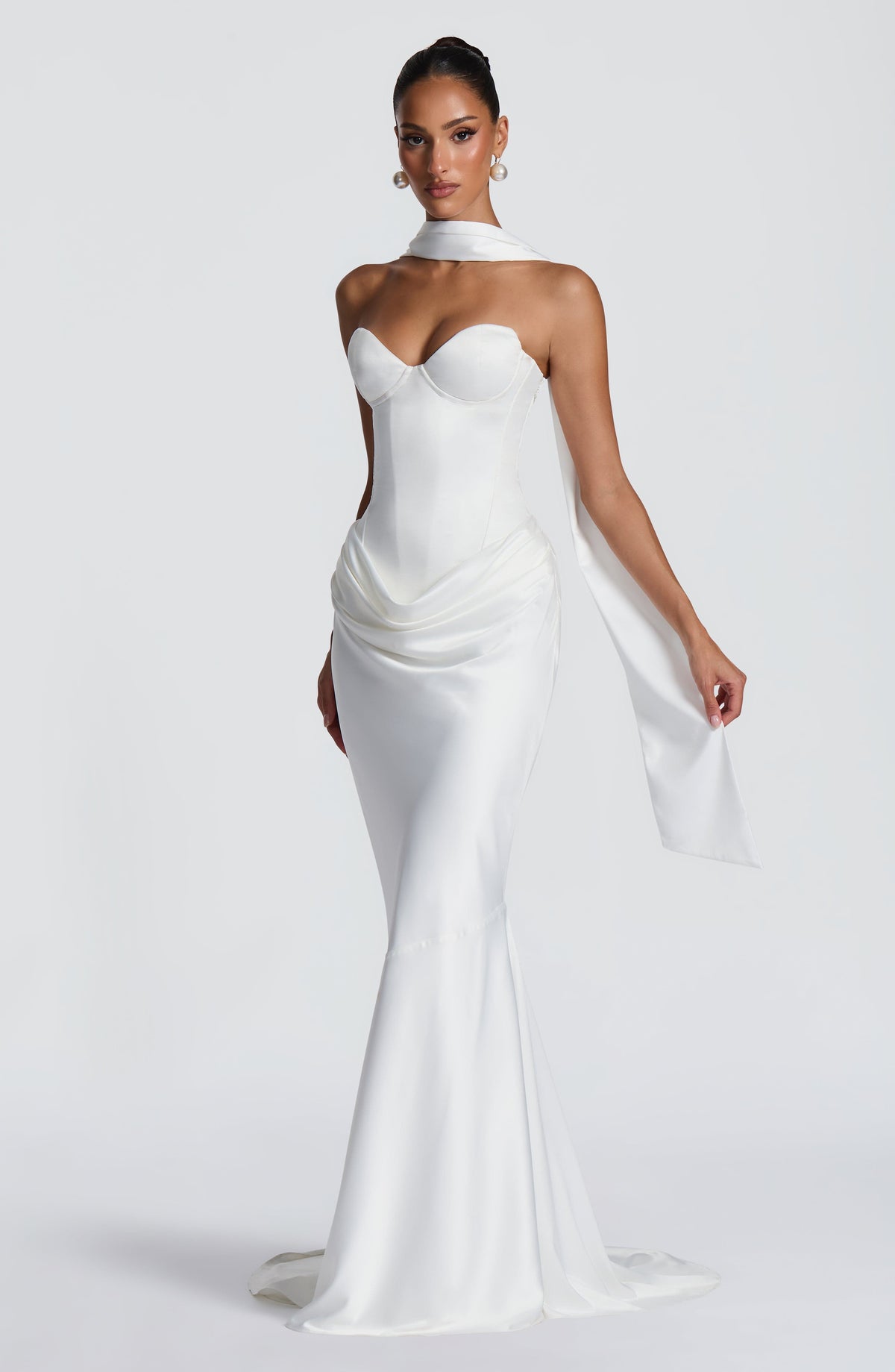 Vaila Gown - Ivory Dress Babyboo Fashion Premium Exclusive Design